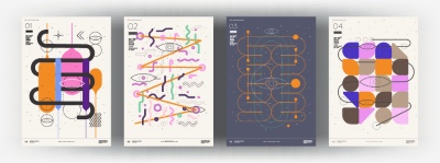 Fine Art, Artistic, Geometric & Minimal Poster Templates #7, 30xAI