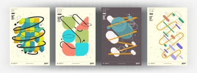 Fine Art, Artistic, Geometric & Minimal Poster Templates #7, 30xAI