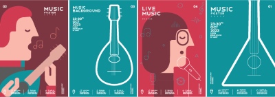 Fine Art, Artistic, Geometric & Minimal Poster Templates #8, 26xAI