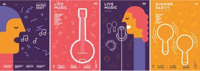 Fine Art, Artistic, Geometric & Minimal Poster Templates #8, 26xAI