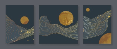 Fine Art, Artistic, Geometric & Minimal Poster Templates #8, 26xAI