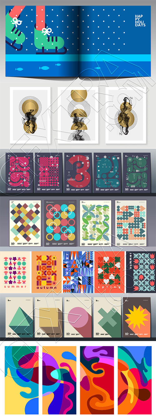 Fine Art, Artistic, Geometric & Minimal Poster Templates #10, 26xAI
