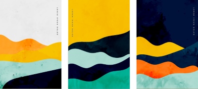 Fine Art, Artistic, Geometric & Minimal Poster Templates #11, 28xAI