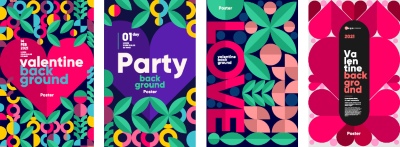 Fine Art, Artistic, Geometric & Minimal Poster Templates #11, 28xAI