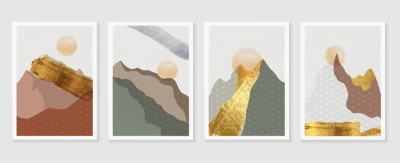 Fine Art, Artistic, Geometric & Minimal Poster Templates #11, 28xAI