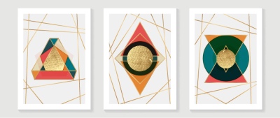 Fine Art, Artistic, Geometric & Minimal Poster Templates #11, 28xAI