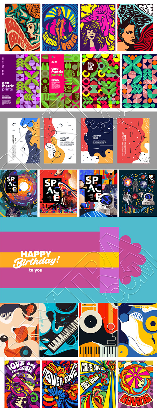 Fine Art, Artistic, Geometric & Minimal Poster Templates #11, 28xAI Fine Art, Artistic, Geometric & Minimal Poster Templates #11, 28xAI