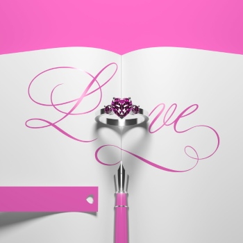 Love Backgrounds with Diamonds Rings 25xJPEG