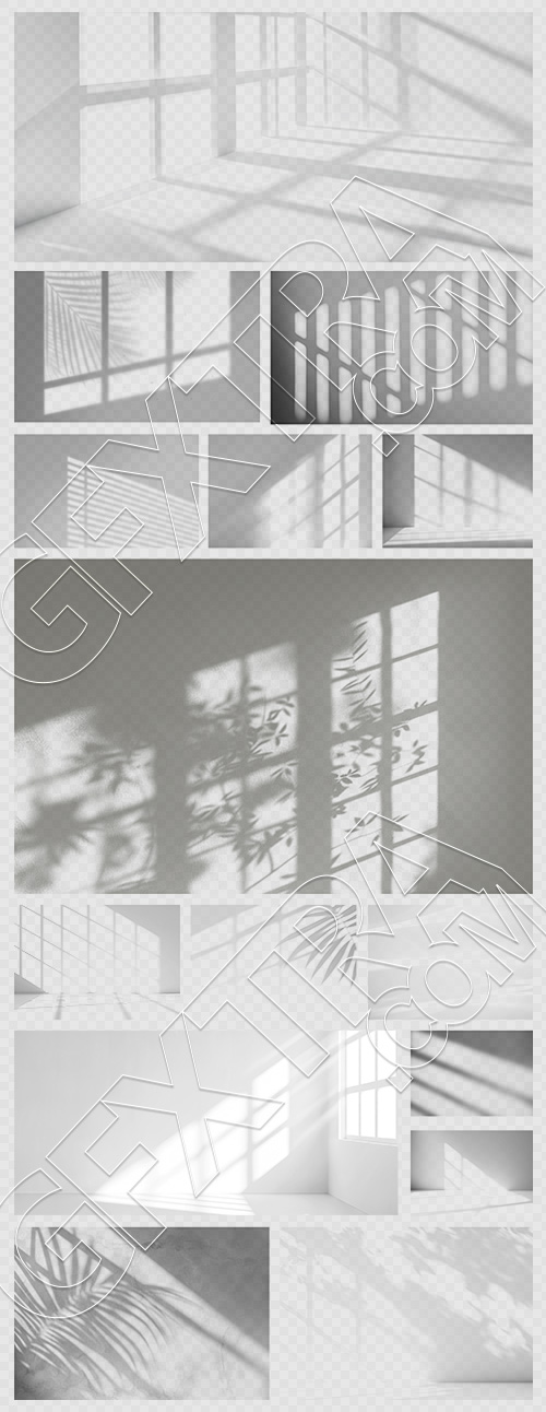 Light & Shadows on Transparet Backgorund 25xPNG