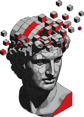 Man Statue Face Art Works 25xAI