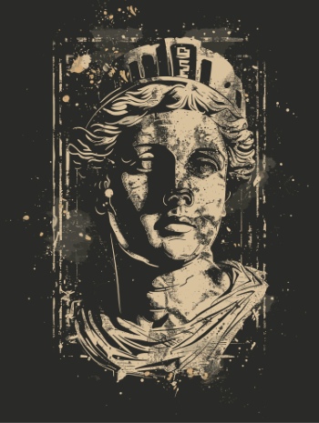 Man Statue Face Art Works 25xAI