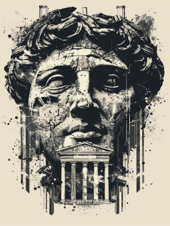 Man Statue Face Art Works 25xAI