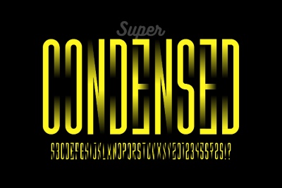 Blurred & Gradient Vector Alphabets 17xAI