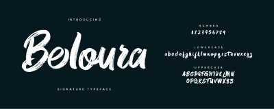 Brush, Raw & Rough Vector Alphabets #1, 27xAI