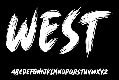 Brush, Raw & Rough Vector Alphabets #1, 27xAI