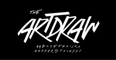 Brush, Raw & Rough Vector Alphabets #1, 27xAI