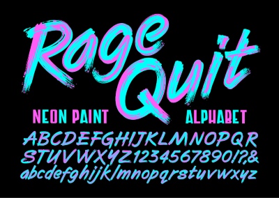 Brush, Raw & Rough Vector Alphabets #2, 29xAI