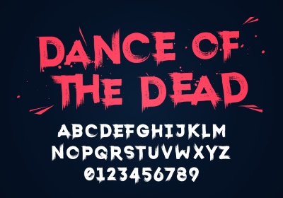 Brush, Raw & Rough Vector Alphabets #2, 29xAI