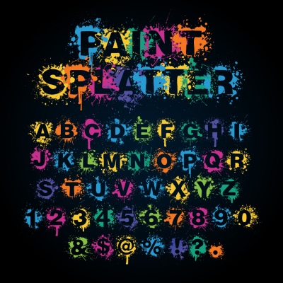 Brush, Raw & Rough Vector Alphabets #2, 29xAI