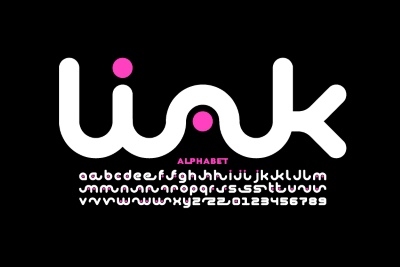 Line Style Vector Alphabets 24xAI