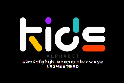 Line Style Vector Alphabets 24xAI