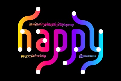 Line Style Vector Alphabets 24xAI