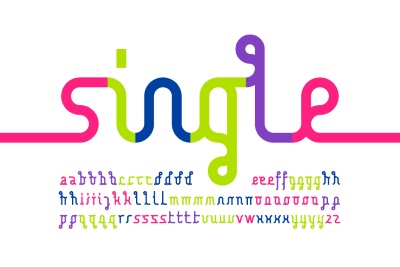 Line Style Vector Alphabets 24xAI