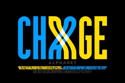 Line Style Vector Alphabets 24xAI