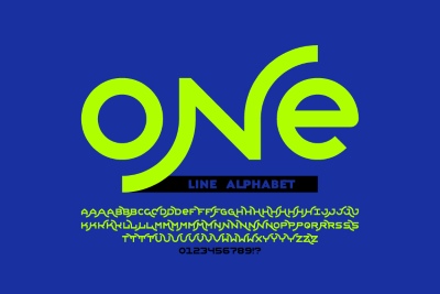Line Style Vector Alphabets 24xAI