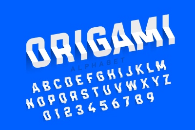 Paper Craft Vector Alphabets 26xAI Paper Craft Vector Alphabets 26xAI