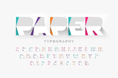 Paper Craft Vector Alphabets 26xAI Paper Craft Vector Alphabets 26xAI