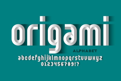 Modern Font Design Vector Alphabets #1, 27xAI