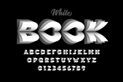 Modern Font Design Vector Alphabets #1, 27xAI