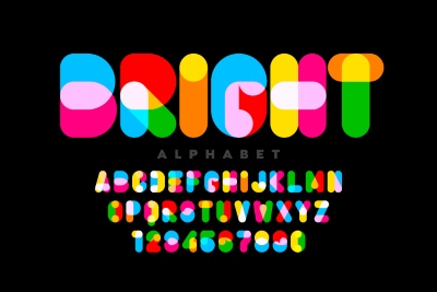 Modern Font Design Vector Alphabets #2, 28xAI