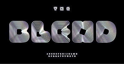 Modern Font Design Vector Alphabets #2, 28xAI