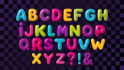 Fluffy Typesets Letters & Numbers 32xAI