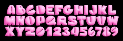 Fluffy Typesets Letters & Numbers 32xAI