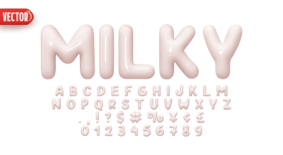Fluffy Typesets Letters & Numbers 32xAI