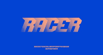 Halftone Typesets Letters & Numbers 25xAI, 2xJPEG