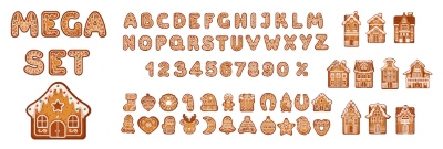 Vintage Typsets Letters & Numbers 31xAI