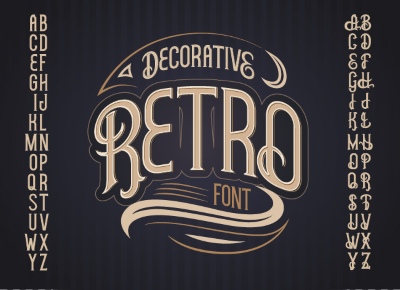 Vintage Typsets Letters & Numbers 31xAI