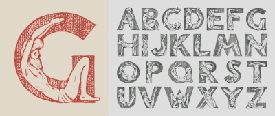 Vintage Typsets Letters & Numbers 31xAI