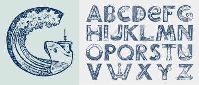 Vintage Typsets Letters & Numbers 31xAI