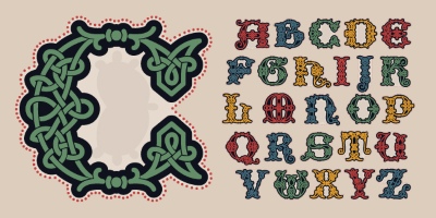 Vintage Typsets Letters & Numbers 31xAI