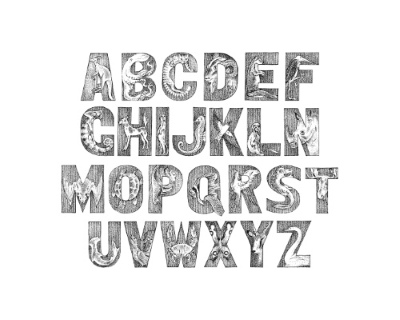 Vintage Typsets Letters & Numbers 31xAI