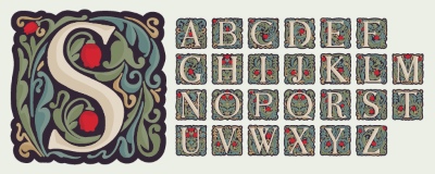 Vintage Typsets Letters & Numbers 31xAI