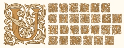 Vintage Typsets Letters & Numbers 31xAI