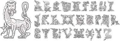 Vintage Typsets Letters & Numbers 31xAI