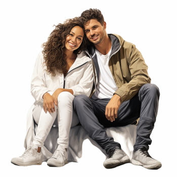 Isolated Valentine Couples #1, 28xPNG