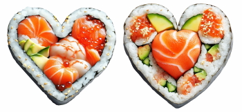 Valentine Heart Shaped Foods #2, 30xPNG
